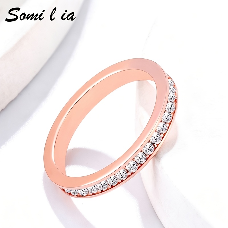 18K Gold-Plated Classic Ladies' Ring, Elegant Design